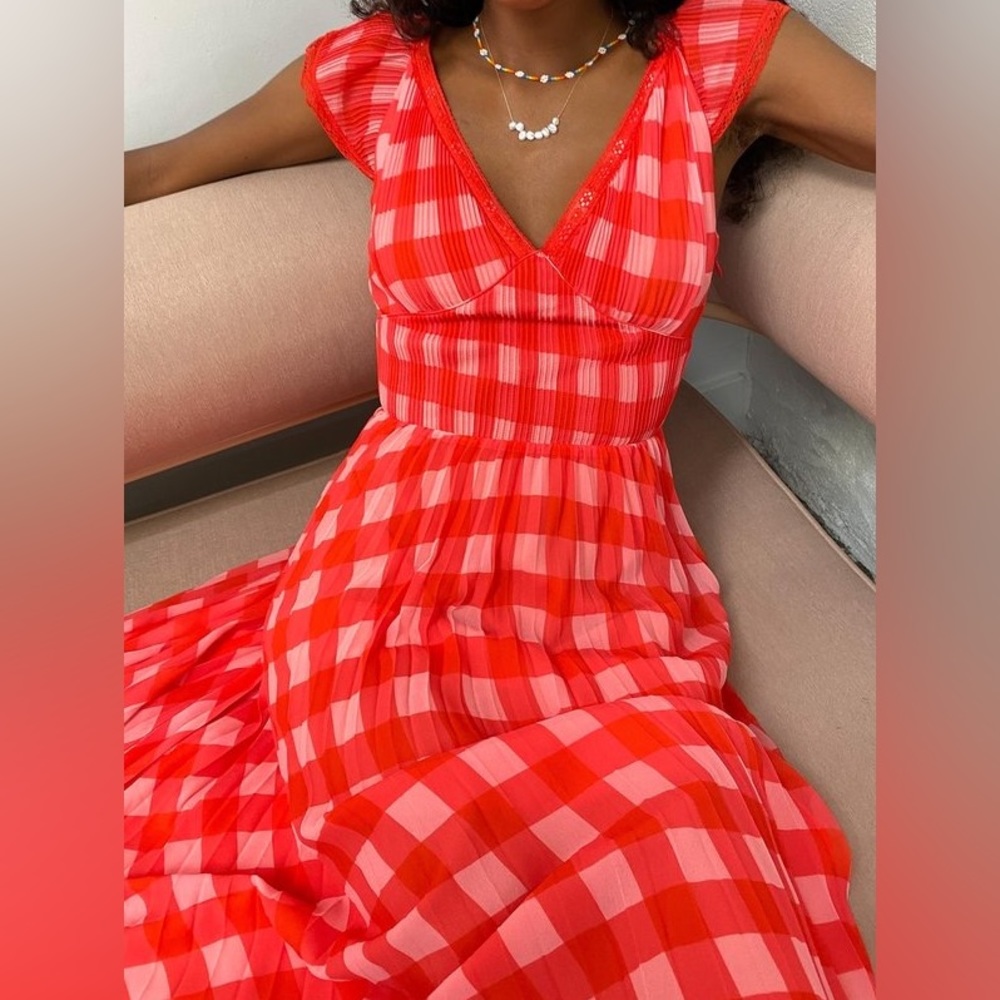 Foxiedox Anoki Plaid Dress sz S NWT
